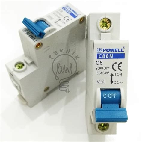 Jual Mcb Powell C N A Mini Circuit Breaker Phase Mbp Aa