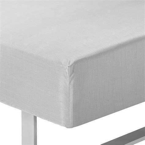 Простыня натяжная 160x200x35 светло-серый KRONBORG - JYSK Таджикистан