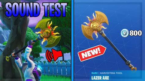 New Lazer Axe Pickaxe Sound Test And Gameplay Major Lazer Youtube