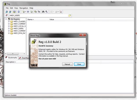 [Windows] Reg is an alternative registry editor that has more features ...