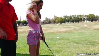 Karla Kush Teasing Her Golf Instructor With Her Short Skirt Porn