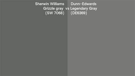 Sherwin Williams Grizzle Gray Sw 7068 Vs Dunn Edwards Legendary Gray