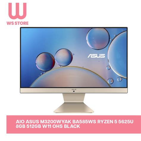 Jual Aio Asus M Wyak Ba Ws Ryzen U Gb Gb W Ohs Black