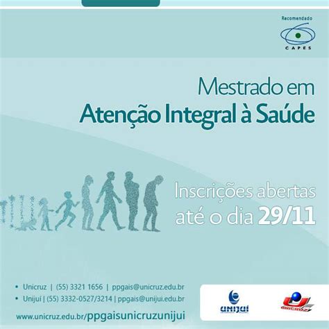 Inscri Es Abertas Para Turma Do Mestrado Em Aten O Integral