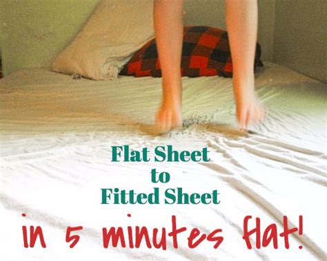 Turn a Flat Sheet into a Fitted Sheet in Ten Minutes Flat | Sewing fitted sheets, Sewing elastic ...