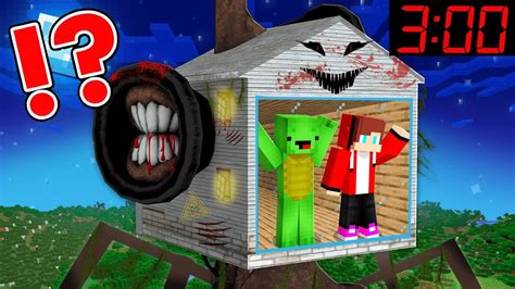 How Escape From Scary Monster House With Mikey And Jj In Minecraft