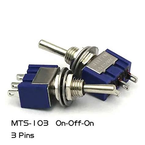 Pcs On Off On Pin Position Mini Latching Toggle Switch Ac V