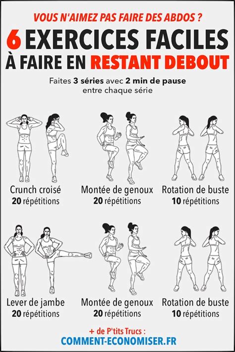 Envie Davoir Des Abdos Voici 6 Exercices Faciles à Faire En Restant