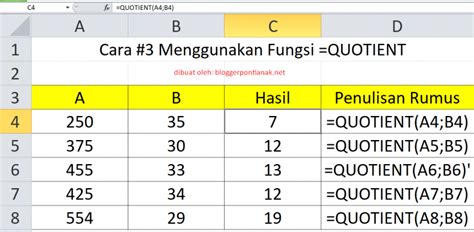 Rumus Pembagian Pada Excel Images And Photos Finder