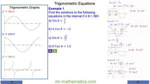 Trigonometric Equations Mr Mathematics