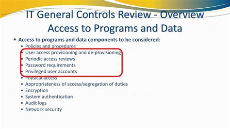 Information Technology General Controls Itgcs Pdf Free Download