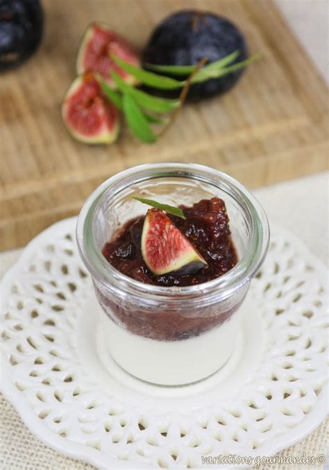 Panna cotta à l amande compotée de figues à la cardamome Les