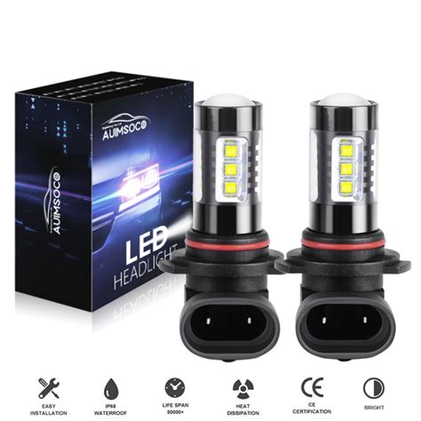 Sides H Led Fog Light Bulbs K Xenon White Drl Driving