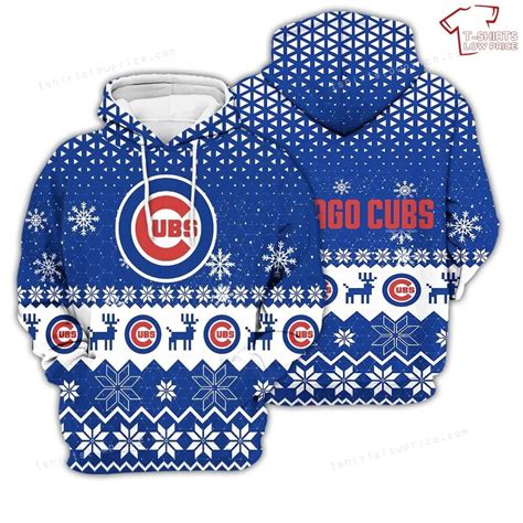 Chicago Cubs Sports Football American Ugly Christmas 3d Hoodie T