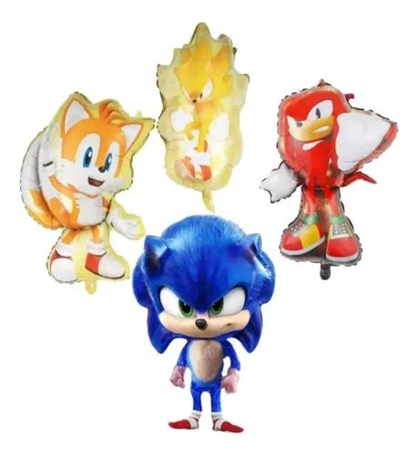 Set Globos Super Sonic Knuckles Tails X En Venta En Capital Federal