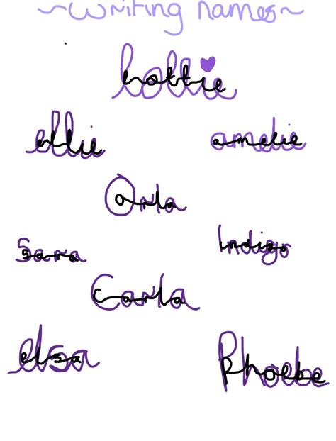 WRITING NAMES IN CUTE WRITING Notability Gallery