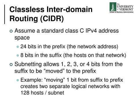 Ppt Classless Inter Domain Routing Cidr And Subnetting Powerpoint