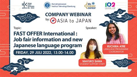 TKT Jepang 2022 Company Webinar ASIA To Japan YouTube