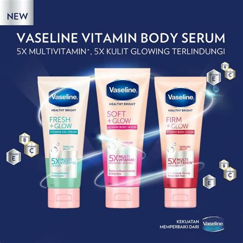 Jual Vaseline Healthy Bright Vitamin Body Serum Soft Glow Firm Glow