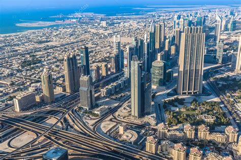 Vue Aérienne Du Centre Ville De Dubaï — Photo éditoriale 40285691