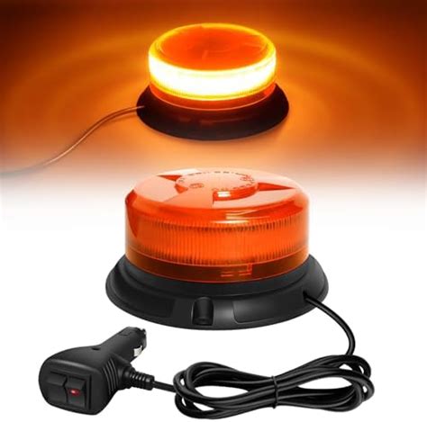 Amazon Fr Dinfu Gyrophare Led Orange V V Jaune Stroboscopique