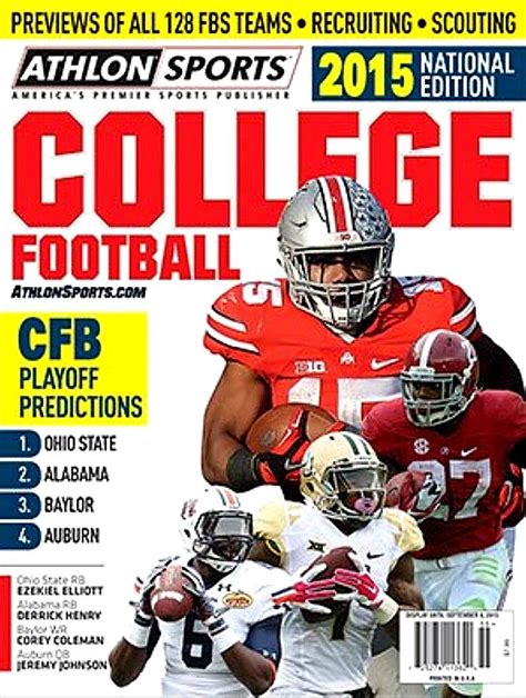 athlon sports college football preview national edition cover