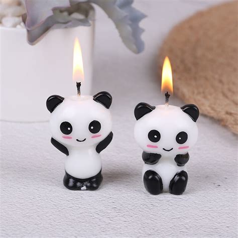 Pc Leuke Panda Verjaardagstaart Candlescartoon An Grandado