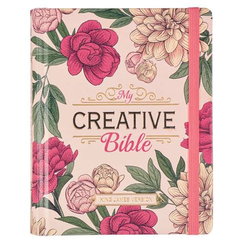 Silky Floral Printed Kjv My Creative Bible