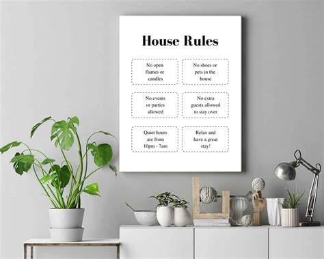 Fillable Airbnb House Rules Sign House Rules Printable Etsy Italia