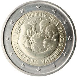 Vatican 2 Euro commémorative 2015 VIIIe Rencontre mondiale des