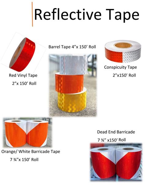 REFLECTIVE TRAFFIC CONTROL TAPE - Houston Barricade and Supply