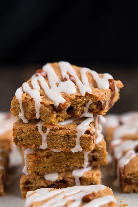 Cinnamon Pumpkin Cookie Bars Oh Sweet Basil