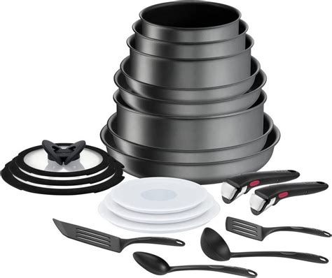 Tefal Kochtopf Set mit 20 Teilen Ingenio Daily Chef On L7619402, (20-tlg)