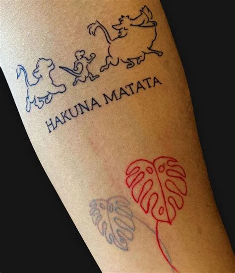 Striking Hakuna Matata Tattoos To Lean Back On For Nostalgia