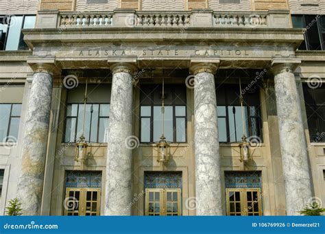 State Capitol of Alaska, Juneau Stock Photo - Image of landmark, city ...