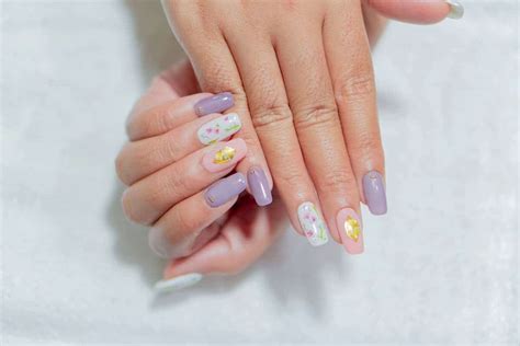 Descubrir Imagen Pastel Glitter Acrylic Nails Abzlocal Mx