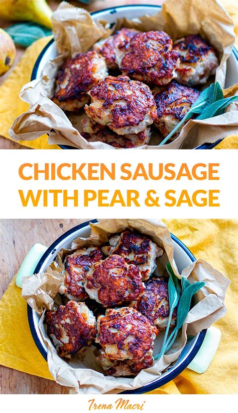 Chicken Sausage Patties With Pear Sage Whole30 Gluten Free