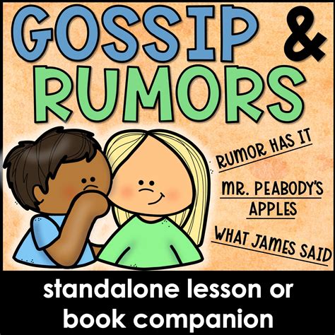 Gossip And Rumors Activity And Lesson Shop The Responsive Counselor