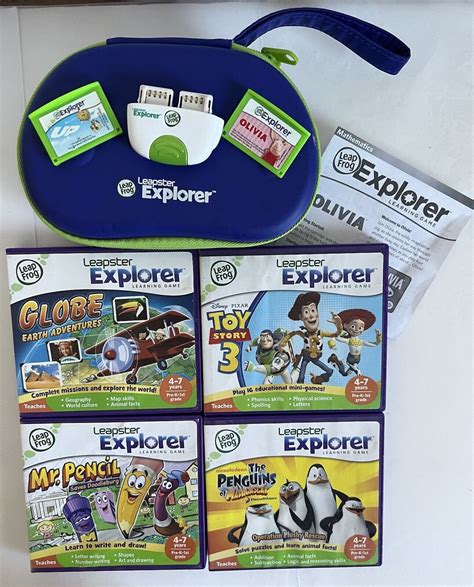 Leap Frog Leapster Explorer Case Cameravideo Recorder And 6 Games