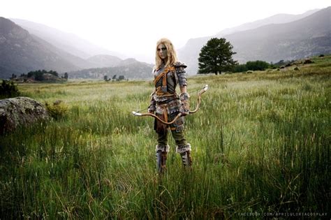 Blonde Long Hair Mjoll The Lioness Skyrim Armor Cosplay The