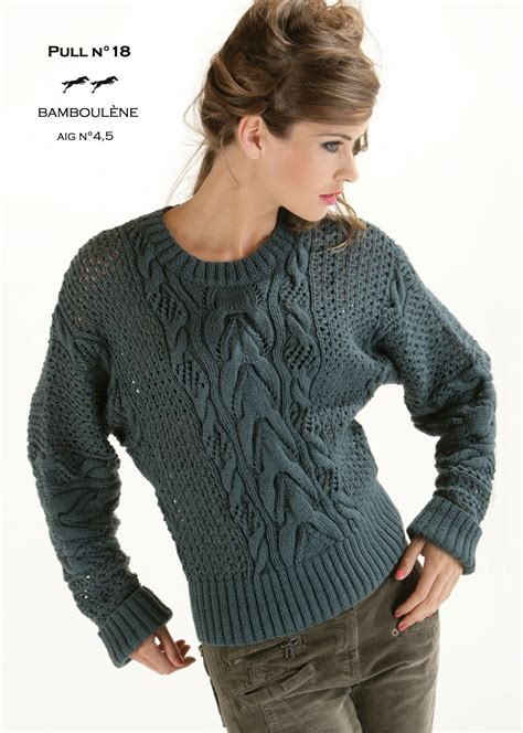 Modèle Pull CB13 18 Patron tricot gratuit Patron tricot Tricot