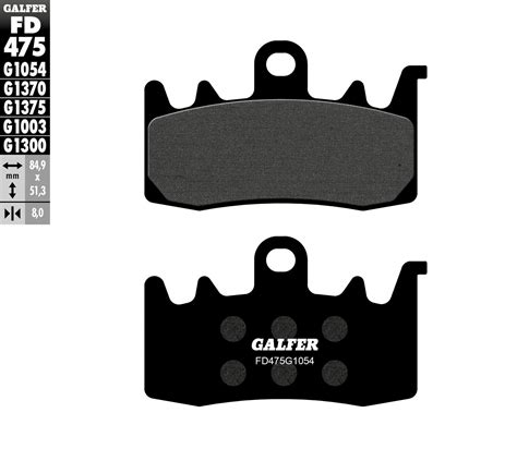 Galfer Semi Metallic Brake Pads Fd475g1054 Ebay