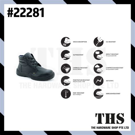 Nitti Mid Cut Safety Boots 22281 Shopee Singapore