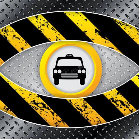 Taxi Advertisement Design With Checkered Background Stock Vector