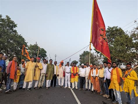 A Grand Ram Navami Procession Was Taken Out In Bahadurpur The Area Echoed With The Slogan Of