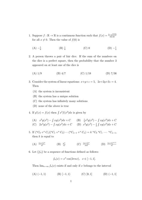 Isi Admission Test Mma Mcq Type Sample Paper Indcareer Docs