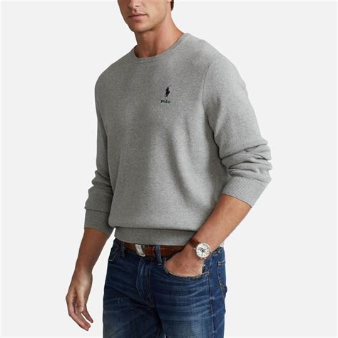 Polo Ralph Lauren Mens Cotton Jumper Andover Heather