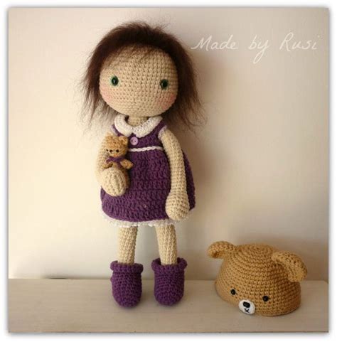 Muñeca amigurumi Crochet Sylvie por Rusi muñecas Etsy España