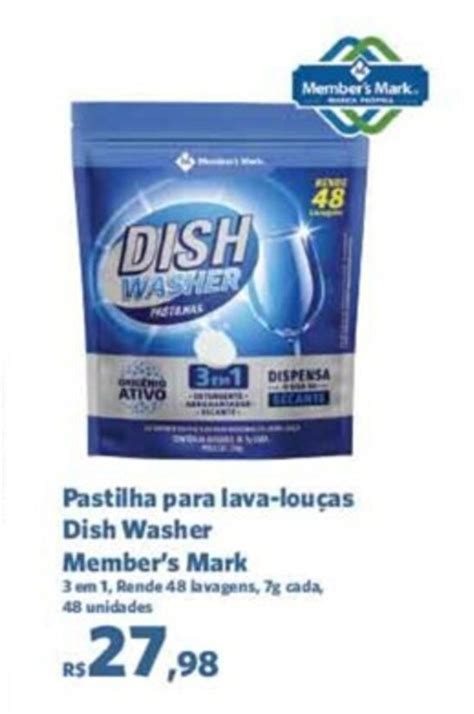 Pastilha Para Lava Loucas Dish Washer Member S Mark Oferta Na Sam S Club