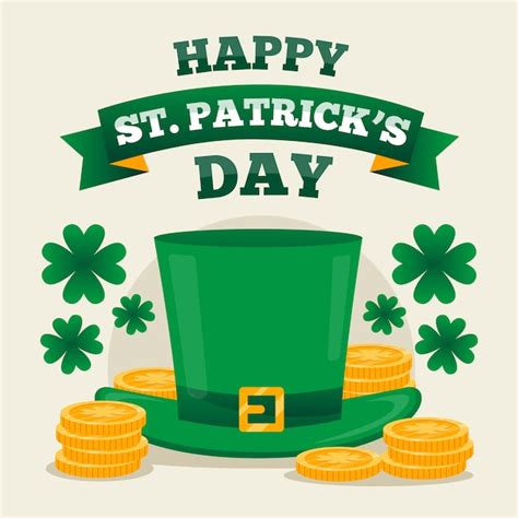 Free Vector Green Hat Concept For St Patricks Day